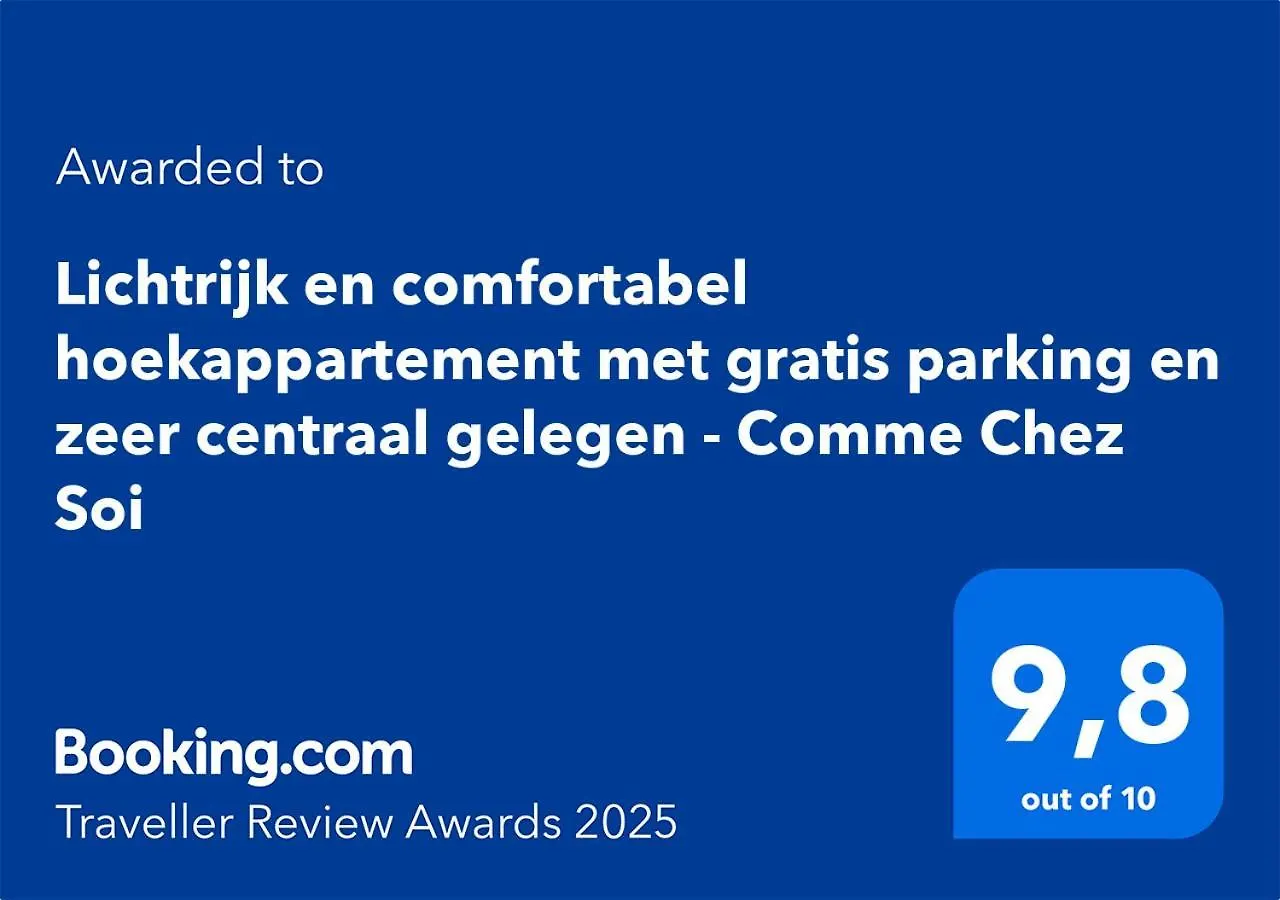 Lichtrijk en comfortabel hoekappartement met gratis parking en zeer centraal gelegen - Comme Chez Soi Oostende Appartement